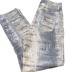 ASOS snakeskin green pants size 25